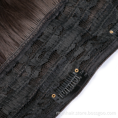 High Temperature Body Wave Hair with 4 Clips Corn Wavy Long easy wear Synthetic Hairpiece Clip In Hair Extensions